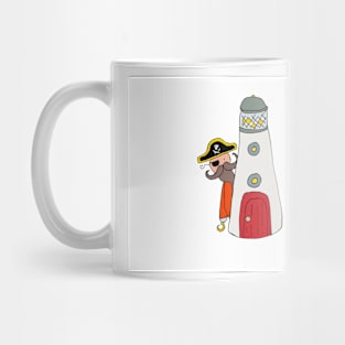 Pete the part-time pirate - lighthouse Mug